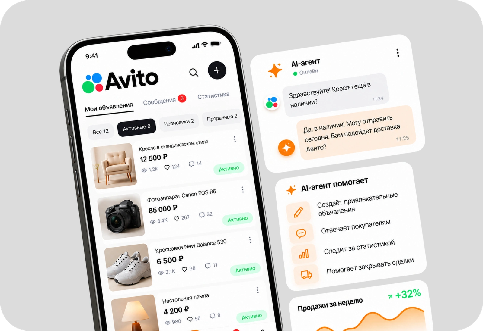 Агент по продаже товаров на Авито